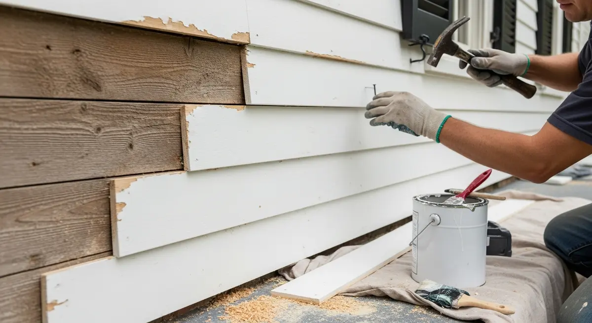Wood siding repair in Alexandria Virginia